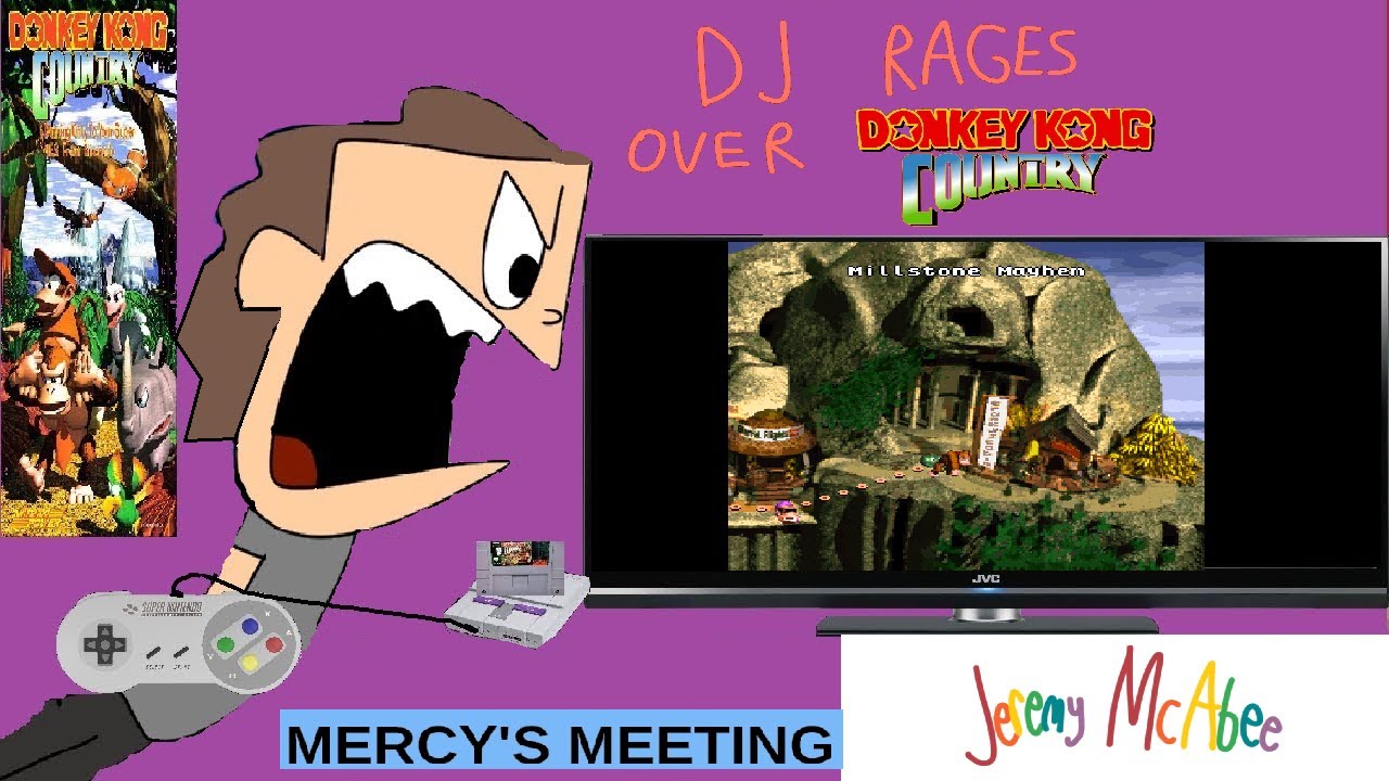 DJ Rages Over Donkey Kong Country on the Real SNES (Mercy's Meeting / Vyond Version)