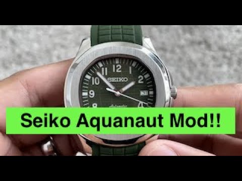 Seikonaut Mod Seiko Tiffany Dial  Patek Philippe Nautilus Homage – Almond  Mods