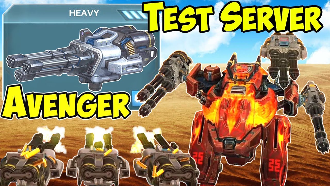 War NEW Heavy Weapon Avenger Test Server WR -