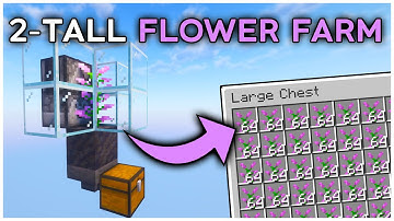 The EASIEST 2-Tall Flower Farm in Minecraft 1.21 (Tutorial)