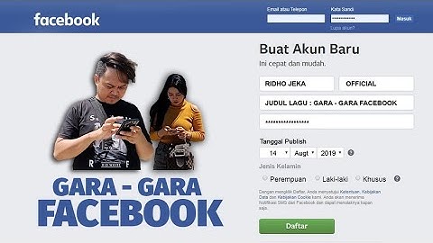Ridho Jeka - Gara Gara Facebook ( Official Music Video )