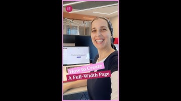How to create a full-width page in #Elementor ↔️ #Shorts