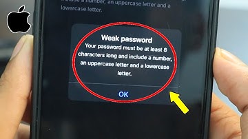 iPhone | Weak password Your password must be at least 8 characters long and include a number