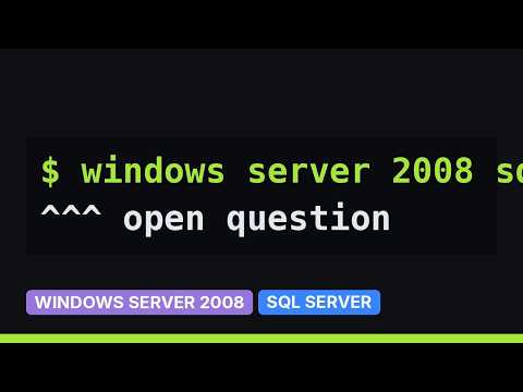 DevOps & SysAdmins: Running SQL Server 2008 on a dedicated server (2 Solutions!!)