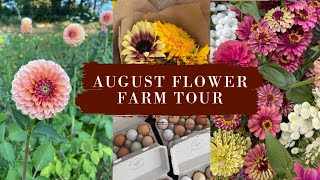 Cut flower farm in bloom + Getting organized for farmer's markets with the Cricut