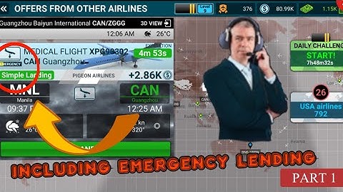 AIRLINE COMMANDER PERFECT LANDING IN EMERGENCY 🆘 FLIGHT PART 1||KING OF