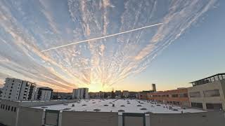 Gdansk. Sunset. Timelapse. January 2024