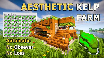 EASY Automatic Kelp Farm House Tutorial in Minecraft 1.20! | Aesthetic Design