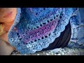 НЕЖНЫЙ ОБЪЕМ 💥💥💥  КРЮЧКОМ / ШАЛЬ «DEEP BLUE» / HOW TO CROCHET AMAZING SHAWL