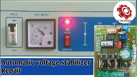 Automatic Voltage Stabilizer Repairing Step By Step | Using Microcontroller Kit (Digital Circuit)