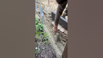 The process of installing concrete fences is very easy #shorts