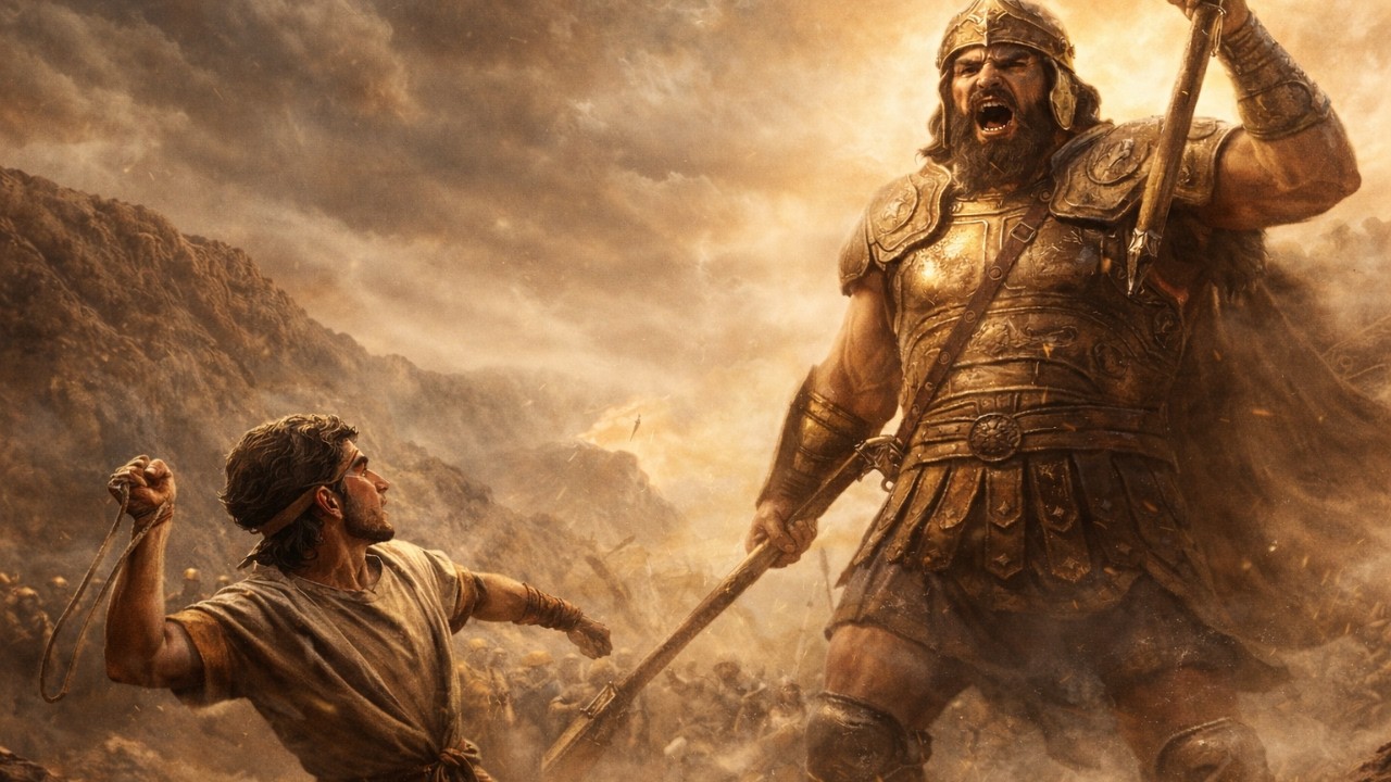 Así David derrotó a Goliat: El Combate Más Improbable de la BIBLIA
