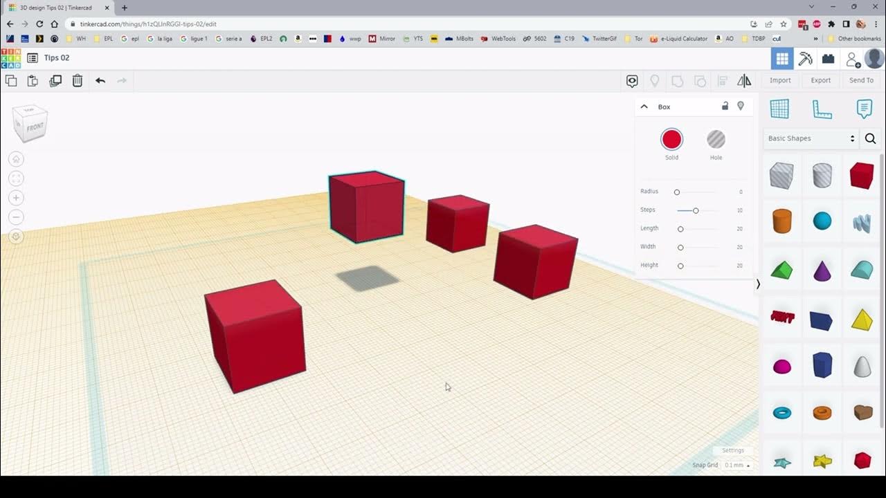 Tinkercad Shortcut Keys YouTube