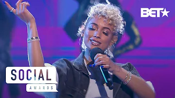 DaniLeigh Upgrades the 2019 BET Social Awards Stage with Lil Bebe Performance | Social Awards 2019