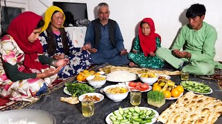 Ramadan in Bamiyan | Iftar Preparation | Popular Pulao and Chicken Karahi | Lovely Family Gathering