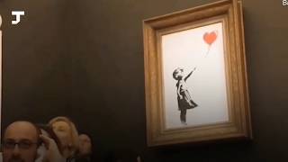 Картина Бэнкси самоуничтожилась после продажи на аукционе. Теперь её цена может вырасти вдвое