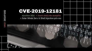 Solar Winds Serv-U - CVE-2019-12181 | SQLI into dumpfile | #Desafio02 Beco do Exploit #VM21 eLection