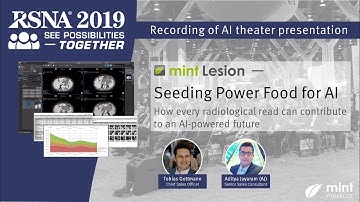 RSNA 2019 | How Radiology can contribute to an Artificial Intelligence powered future in Cancer Care