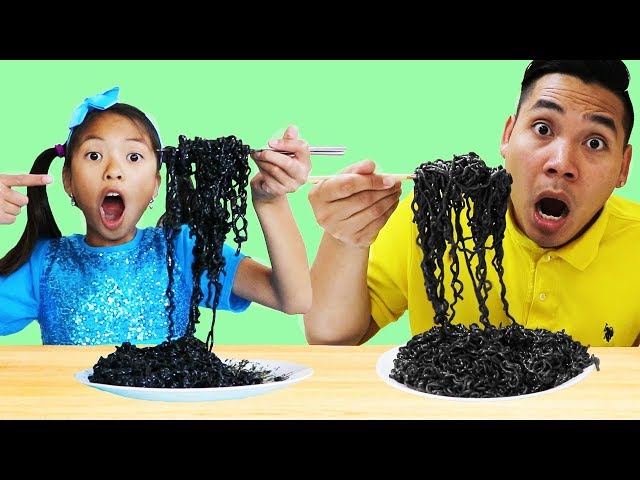 Wendy Pretend Play Wants to Eat Black Noodles class=