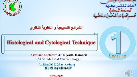 Microtechnique lect 1