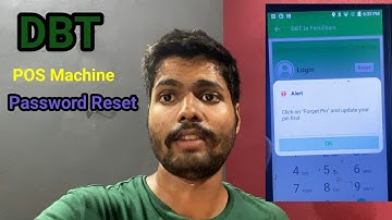 DBT Pos Machine click on forget pin and update your pin first