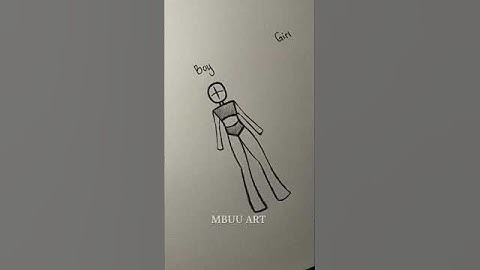 How I draw stickman body simple Tutorial✏️ #drawing #tutorial #howtodraw #sketch #art