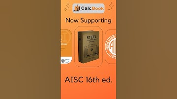 CalcBook now features full support for AISC 360-22 🏗️✨#AISC #SteelDesign #StructuralEngineering