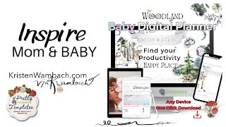 Evernote Digital Baby & Me Day @ a GLANCE  Planner
