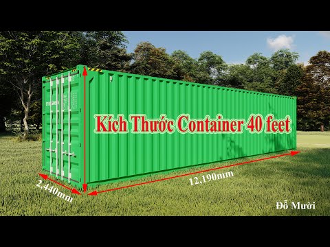 Video Thông tin kích thước container 40 feet mà đóng hàng và... - youtube