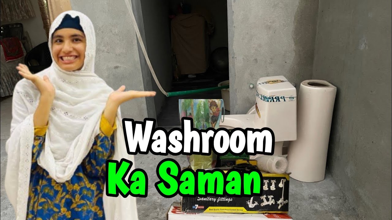 Washroom Ka Saman A Gaya 🥰 || @happypunjabifamily - YouTube