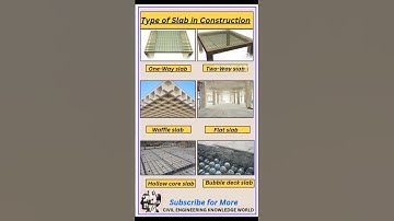 Types of Slab in Construction #civil #civilconcepts #civilbasicknowledge #typesofslab