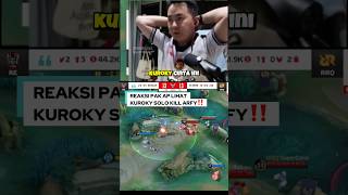 KUROKY GILA! 😱 Solo Kill Arfy Keita Bikin Pak AP Histeris Kagum! 🔥 #Shorts #mlbb
