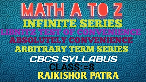 LIBNITZ TEST OF CONVENIENCE OF ALTERNATIVE SERIES. ABSOLUTELY CONVENIENCE. CONDITONALI CONVENIENCE.