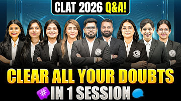 LIVE CLAT 2026 Q&A: Admit Card Problems, Colour/Black Printout — Clear All Doubts!