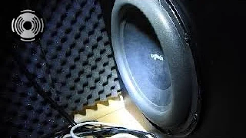 Logitech z906 bass test (low bass)