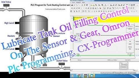 Lubricate Tank Oil Filling Control On The Sensor & Gear, Omron Plc Programming, CX-Programmer
