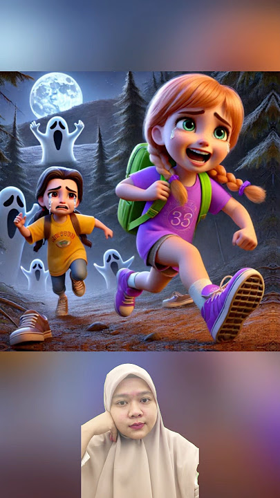 Ding dong Horror story two princesses are chased Ghosts #shorts #feed