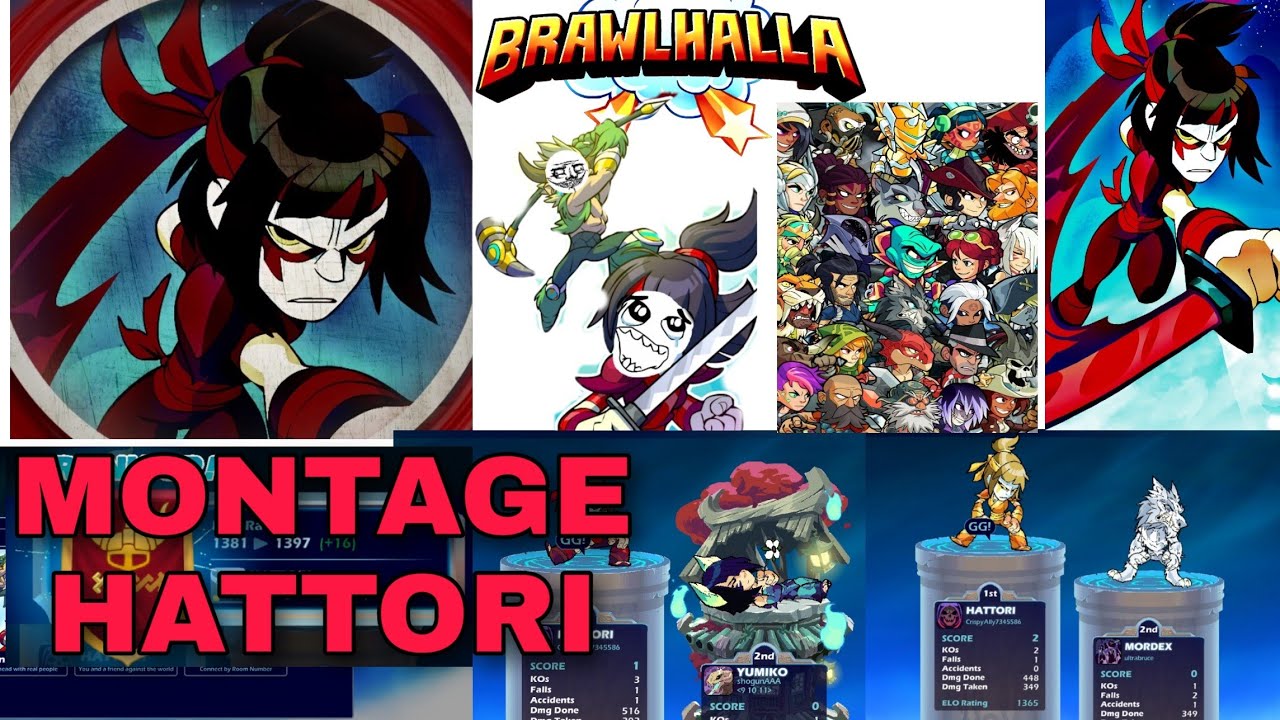 Brawlhalla Mobile HATTORI MONTAGE BEST SETTINGS YouTube