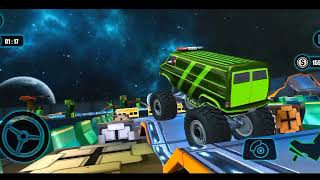 Monster Car Van Driving Impossible Track Challenge screenshot 1