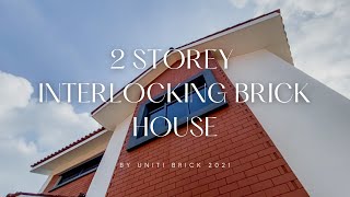 Eye Catching Beautiful and Affordable 2 Storey Interlocking Brick House by Uniti Brick