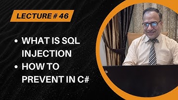 C# Windows Programming [Urdu/Hindi] - Lecture # 46 - SQL Injection in C#