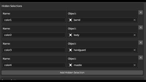How to setup Multiple Hidden Selections in  DayZ Texture Animator