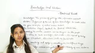 Knowledge and Wisdom | Summary In Nepali Explained | By Bertrand Russell| Class 12 | NEB Exam Nepal