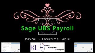 Reason 6 Payroll Overtime Table | Payroll Software | Payroll | Sage UBS Payroll Software | Overtime screenshot 3