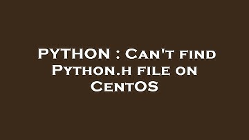 PYTHON : Can