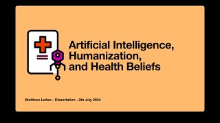 Matthew Leitao's Dissertation Defense Presentation -  AI in Healthcare