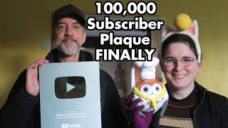 Random Bits 0255: 100,000 YouTube Subscriber Plaque