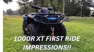 2023 Can-Am Outlander 1000R XT Initial ride review !