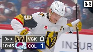 Golden Knights Score 2 Goals in 2 Minutes to Take Game 2 vs. Avalanche screenshot 1