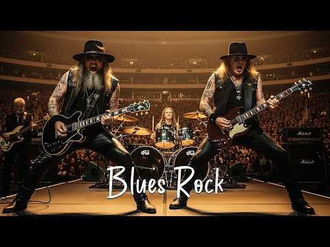 Deep Purple, ZZ Top, Led Zeppelin, ACDC, Jimi Hendrix 🎸🔥 Classic Rock Blues Guitar & Gritty Voices